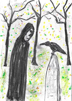 Death and crow